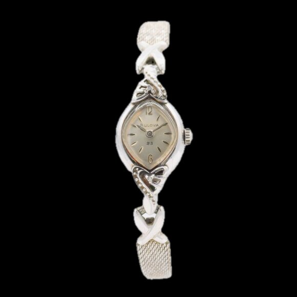 Vintage 14.5mm Bulova V15844 La Petite 23 JewelMen\'s Wristwatch 5AD 10k RGP main image 6